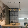 thumbnail image 3 of Kiven J-Type Track Lighting, 1-Light Modern Juno Track Pendant Light with Metal Lampshade,Cord length 39.4",Bronze Finish, 3 of 7