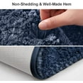 thumbnail image 5 of Bathroom Rugs 16x24 Ultra Soft Absorbent Non Slip Fluffy Thick Microfiber Cozy Bath Mat for Tub Shower Bathroom Floors Accessories (Navy Blue), 5 of 5