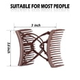 thumbnail image 4 of 6 PC JuniShu Stretchy Double Comb Hair Clip Adjustable Elastic Hair Comb No Crease Hair,Multicolor,One Size, 4 of 11