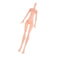 thumbnail image 1 of de acción femeninas de - Muñeca femenina - articuladas con Modelo moderno para niñas - para Color CUTICAT Nude Doll Body, 1 of 6