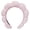 Pink, variant on Puffy Spa Headband for Women, Soft Terry Cloth Cloud Hair Band for Skincare, Makeup, Washing Face, Shower, Elastic Non-Slip Hair Accessories