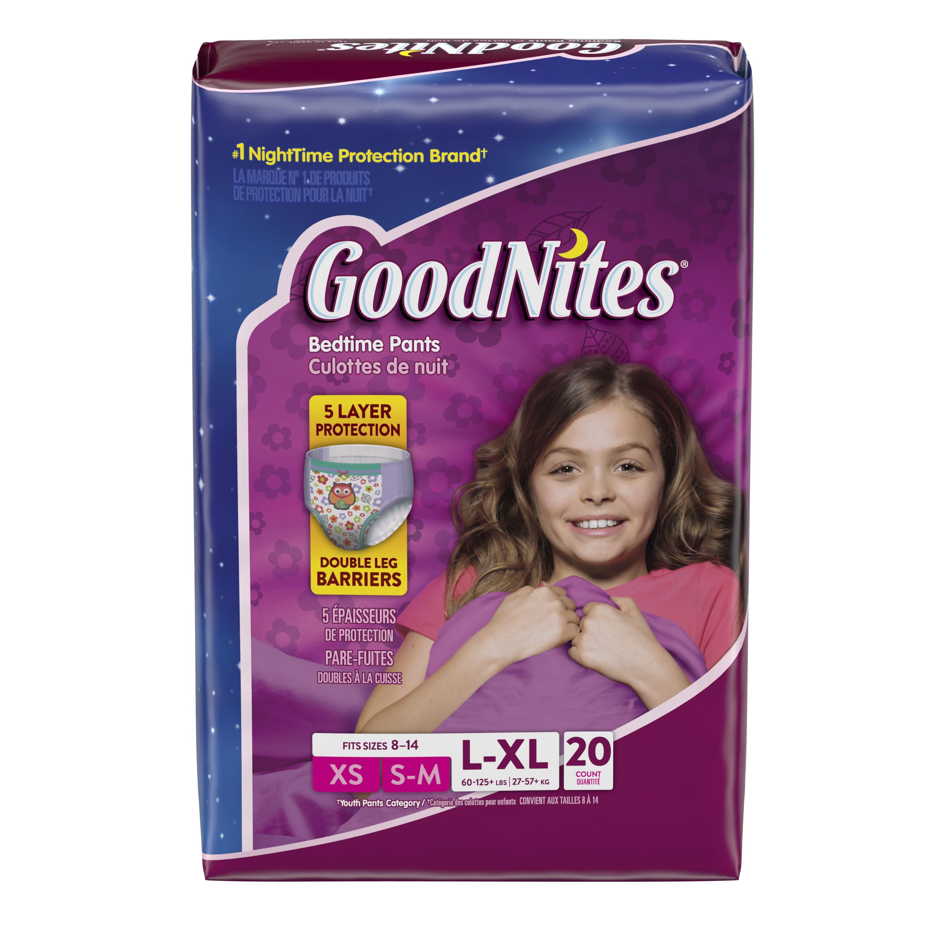 20 ct by GoodNites,Kimberly-Clark,30714-Case,Goodnites Underwear Girl 20 ct...
