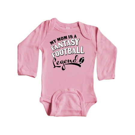 

Inktastic My Mom Is a Fantasy Football Legend Gift Baby Boy or Baby Girl Long Sleeve Bodysuit