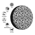 thumbnail image 5 of Rv Spare Tire Cover 16 inch - cool black grey Leopard print Tire Covers for Trailers, Adjustable Camper Spare Tire Cover, 5 of 7