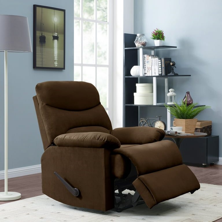 Free Shipping Homesvale Perie Wall Hugger Recliner Chair Brown Microfiber Walmart