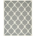 thumbnail image 2 of SAFAVIEH Cambridge Raleigh Geometric Wool Area Rug, Dark Gray/Ivory, 10' x 14', 2 of 8