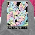 thumbnail image 3 of Disney Princess - Royal Vibes - Toddler & Youth Girls Raglan Graphic T-Shirt, 3 of 4