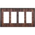 thumbnail image 1 of Sdmnsg-T Rustic Barn Doors Print Quad Rocker Decorative Electrical Receptacle Outlet Plates Covers for Bedroom Kitchen Farm House Decor, 1 of 5