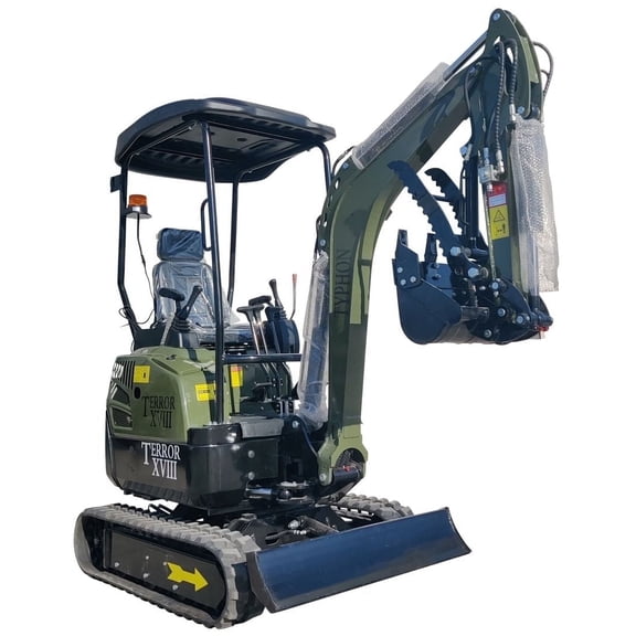 TYPHON Terror XVIII Mini Excavator, 4,000 lb Rubber Track, Kubota D902 Diesel Engine