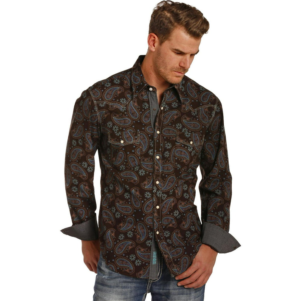 Rock & Roll Cowboy - Rock & Roll Cowboy Men's And Enzyme Washed Paisley ...