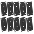 thumbnail image 6 of OUNONA  10 Sets Flat Metal Plate Corner Bracket for Wood Fitness Black, 6 of 8