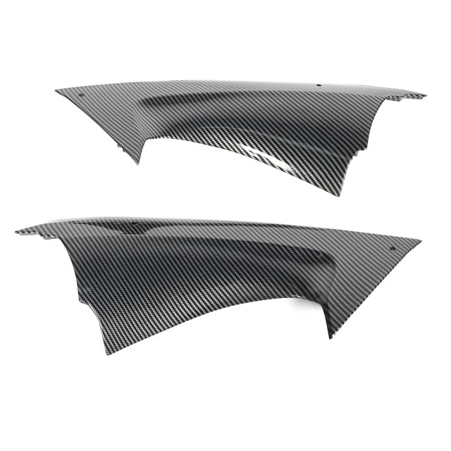 Motorcycle Fairing Insert Part Left Right Side Air Duct Cover Fairing Motorbike Accessory 2pcs Carbon Fiber Style Side Air Duct Cover Fairing Insert Part Fit For YZF R6 2008-2016