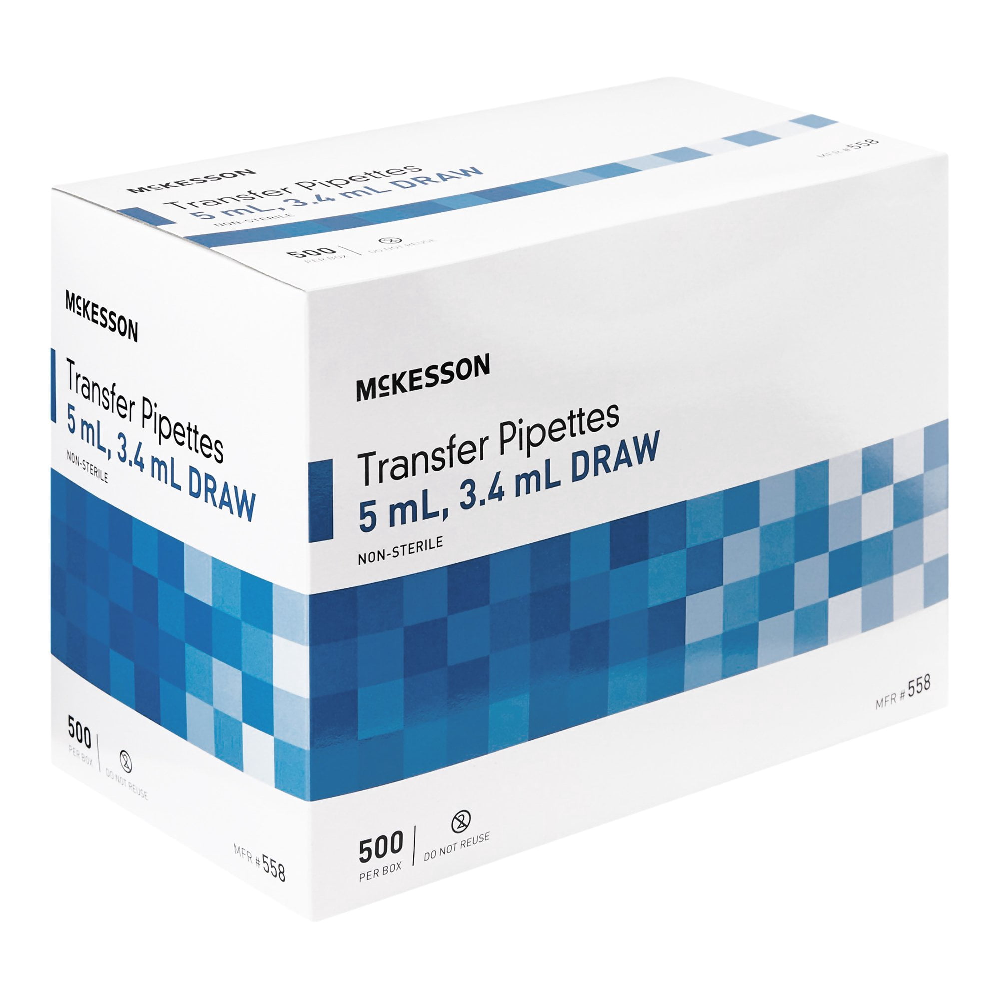 McKesson Transfer Pipettes - Disposable Plastic Laboratory Supplies, 5 mL, 500 Count, 1 Pack