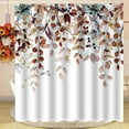 thumbnail image 5 of Oioii Fall Shower Curtain Maple Leaves Pumpkin Bathroom Shower Curtain Autumn Thanksgiving Waterproof Fabric Shower Curtains Bathtub Decor 59.06x70.8in, 5 of 6