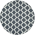 thumbnail image 4 of SAFAVIEH Dhurries Aditya Geometric Area Rug, Blue/Ivory, 6' x 9', 4 of 10