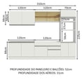 thumbnail image 3 of Cocina Integral 310cm Madesa Glamy Blanco, 3 of 5