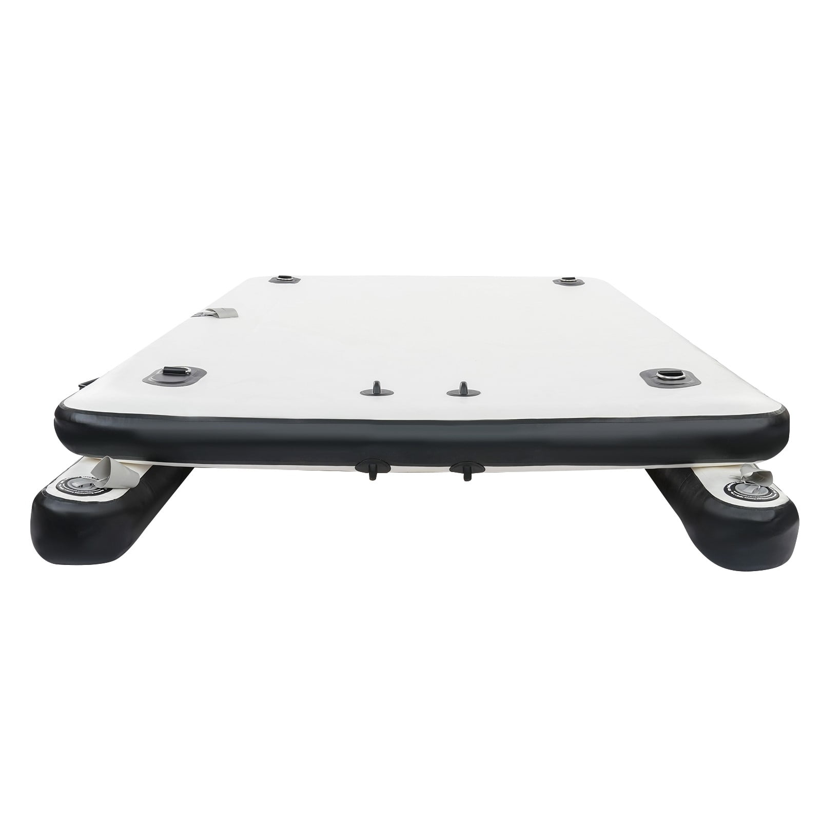 Fishing Float Platform, 2.5M Inflatable Boats with Air Pump Paddle Repair Kit, Stable Canoe Trolley Cart for Fishing