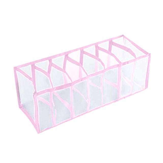 Caja contenedora con compartimentos para guardar ropa interior, sujetadores y calcetines, lavable y gruesa, fácil de usar. Rosa 7 quejas