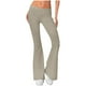 thumbnail image 1 of WILLBEST Pantalones de Yoga Acampanados de Cintura Alta para Mujer, Leggings Deportivos Casuales de Color Sólido con Borde Enrollado En La Cintura para Mayor Comodidad Y Realce. Chica, 1 of 3