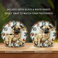 thumbnail image 2 of Pug Dog Wall Clock Home Decor Art Design 10-Inch Silent Wooden Wall Clock, Battery Operated (AA Batteries Not Included), Artistic Home Decor, 2 of 7