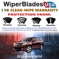 thumbnail image 2 of 2010 Acura MDX Beam Wiper Blades Wipers w/1yr Warranty (Set of 2) (WiperBladesUSA), 2 of 5