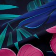 thumbnail image 4 of Manfei Tropical Floral Leaves Shower Curtain 72Wx72L,Botanical Plants Bathroom Curtain, 4 of 6