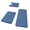 Blue, variant on Ohmyroo 3-Piece Memory Foam Bath Mat Set Non-Slip Absorbent Rugs Suited to Master Bathroom