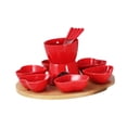 thumbnail image 3 of Baoblaze Chocolate Fondue Kits with 4 Forks and Tray Melt Hot Pot Bowl Set for Butter red, 3 of 8