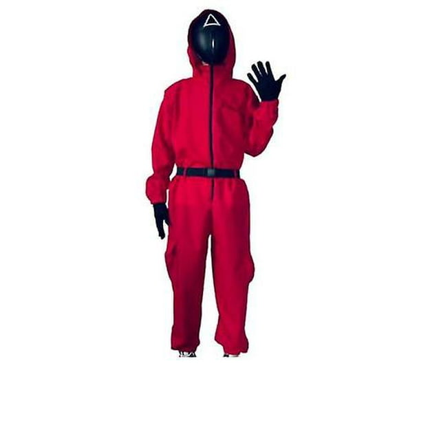 Adulto chico Halloween calamar juego Cosplay mono Cosplay disfraz Set-1