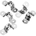 thumbnail image 4 of 25pcs Stainless Steel U-Tube Clamp, 20mm Connection Ring Pipe Clamp, Riding Card Saddle Card Pipe Fastener, U-Shape Hanger Saddle Strap Clamp Clamp Clip, 4 of 6