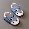 thumbnail image 6 of LNMQLPDBS Unisex Baby Boys Girls Non-Slip First Walking Sneakers Soft Rubber Sole Shoes with Cute Cartoon Ears Toddler First Walkers Comfort Prewalker Sneakers for Summer Outdoor Blue 9 Months, 6 of 6