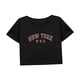thumbnail image 4 of Camiseta corta holgada para mujer, camiseta recortada de entrenamiento de verano para vacaciones, senderismo, mujer XL, 4 of 7