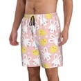 thumbnail image 2 of Goofa Rabbit And Chick Printed Mens Swim Trunks Summer Quick Dry Short Beach Swimwear Bathing Suits-, 2 of 9