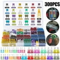 thumbnail image 1 of 300Pcs Car Blade Fuse Standard Mini Blade Fuses Assortment Set for Trucks VU UTV, 1 of 8