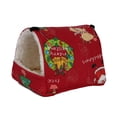 thumbnail image 4 of Hamaca suave para hámster, cama para jugar, hámster, DEN, colgante para dormir, ropa de cama cálida, casa, de juguete para mascotas pequeñas, rojo Gloria Hamaca de hámster, 4 of 9