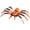 Orange, variant on Halloween Decoration 3D Movable Joint Spider Model DIY Kit, Poseable Realistic Arachnid for Simulation Prank, Halloween Prop Decor Jointed Legs Model