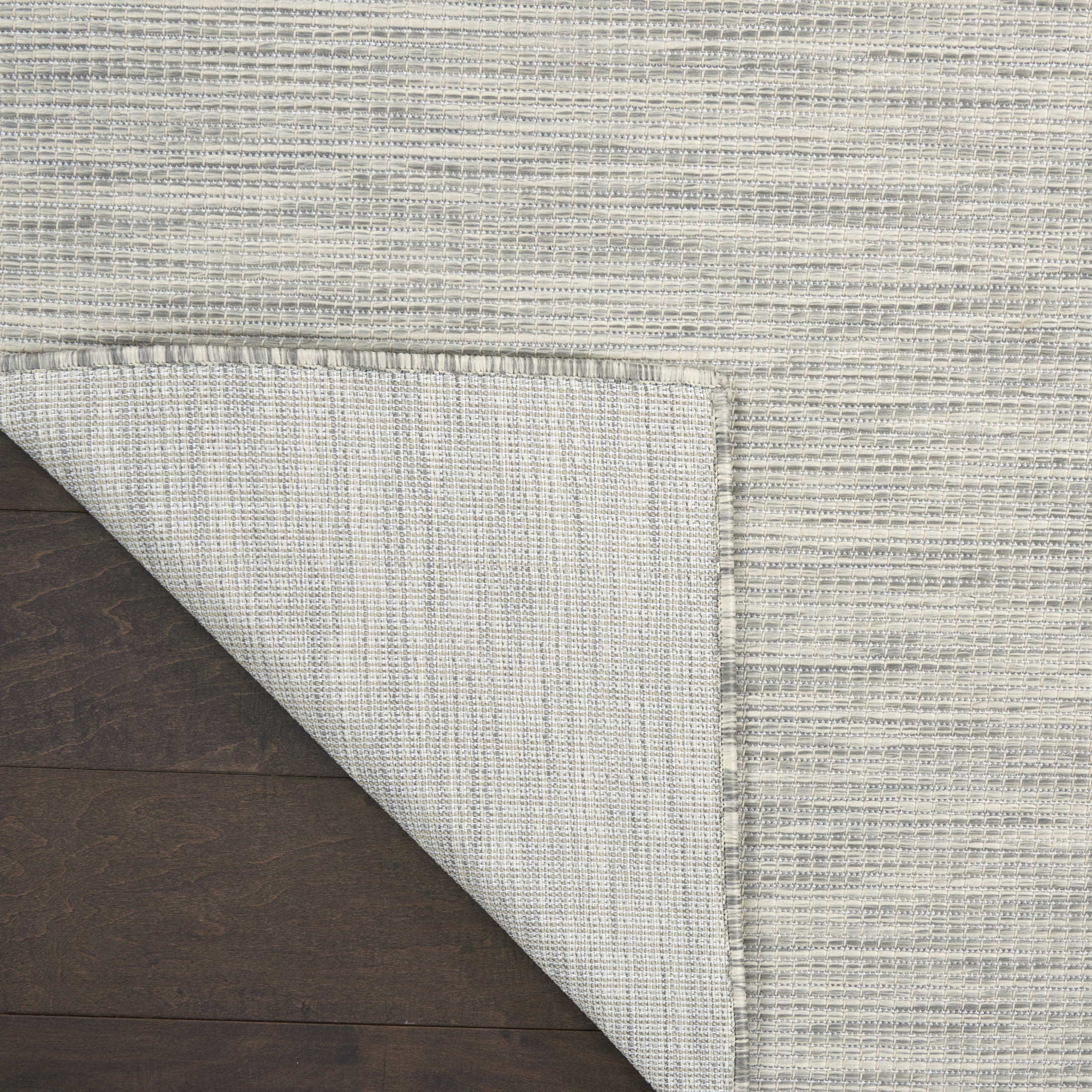 Nourison Positano Indoor/Outdoor Light Grey 2'2" x 12' Area Rug, (2x12)