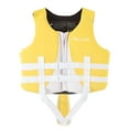 thumbnail image 3 of Toddler Life Vest Boys Girls Buoyancy Back Swim Vest Heart Snorkeling Swimming Rafting Vest Swim Vest Yellow 7 years-12 years, 3 of 4