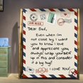 thumbnail image 3 of Father''s Day Birthday Gifts for Dad,to My Dad Gifts from Daughter Son, Best Dad Gifts Ideas Soft Throw Blanket for Dad Thanksgiving Christmas Day Birthday Gifts(Dear Dad-50x60in), 3 of 6