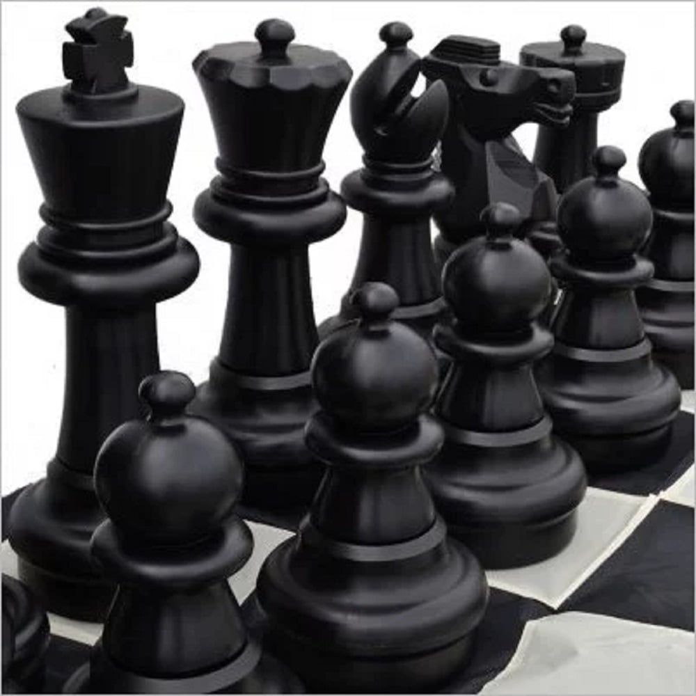 MegaChess Giant Games Mega Chess Sets with 25-inch King and Giant Chess Mat