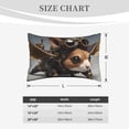 thumbnail image 3 of Fotbe Steampunk Squirrel Pilot Pillow Cases - Envelope Closure - Luxury, Extra Soft, Cooling Pillow Covers - Wrinkle, Fade, Stain Resistant-20"x30", 3 of 8