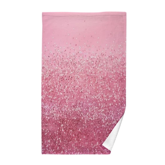 Pure Cotton Face Towel 16x28 Inches Hand Towel Bath Towel Hand Bath Towels Soft Good Water Absorption for Washing Face Wiping Face Pink Beads