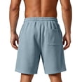 thumbnail image 4 of HKYNLAG Men's Baggy Sweat Shorts Cotton Fleece Athletic Shorts Casual Workout Gym Lounge Shorts for Mens with Pockets Blue 2XL, 4 of 8