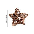 thumbnail image 2 of Handwoven Rattan Star Ornament Set Natural Fiber Hanging Decor Pieces For Wall Indoor Tabletop Display Home Farmhouse Decoration, 2 of 6