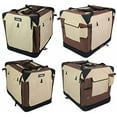 thumbnail image 6 of EliteField 4-Door Folding Soft Dog Crate with Curtains, Carrying Bag and Fleece Bed (2 Year Warranty), Indoor & Outdoor Pet Home, 6 of 8