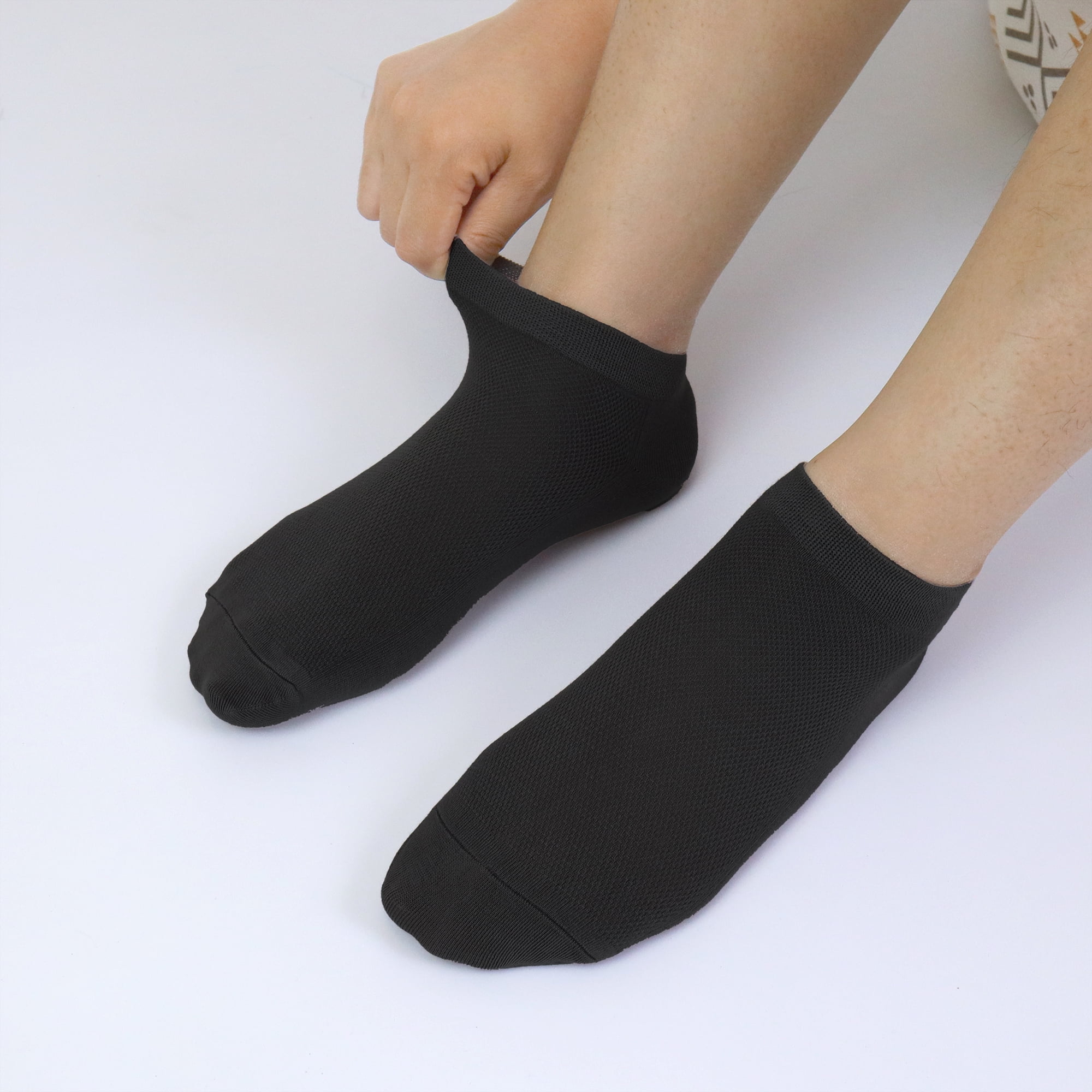 Breathable Viscose Bamboo Mesh Socks for Women – Lightweight, Low-Cut Ankle Odor Free – 50-Pair Bulk Set