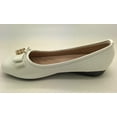 thumbnail image 2 of Victoria K Snake Skin Texured Rhinestones Double Bow Wedge Flats (Women), 2 of 5