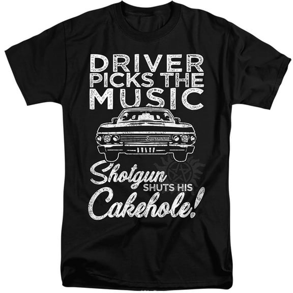 Supernatural - Driver Picks Music - Tall Fit Short Sleeve Shirt - X-Large