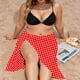 thumbnail image 5 of TaTaai Women Solid Color Sheer Chiffon Beach Cover Up Wrap Sarong Long Skirt with Tie Waist Lightweight Flowy Dress for Swimwear Vacation Pool Party Wear Gift, 5 of 9