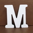 thumbnail image 2 of Kojanyu Christmas Ornaments Wood Wooden Letters White Alphabet Wedding Birthday Party M Home Decor Essentials Discount Sales, 2 of 3